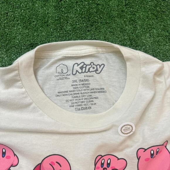 Retro Japanese Kirby T-Shirt (Off-white/cream) - Picture 4 of 5